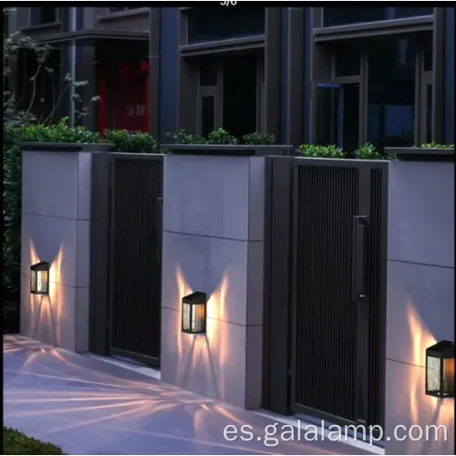 Lámpara de pared al aire libre sensible a la luz de instalación fácil